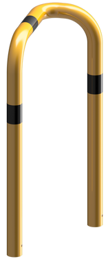 Anfahrschutzbügel - Massiv - 90° einseitig, tiefe Version