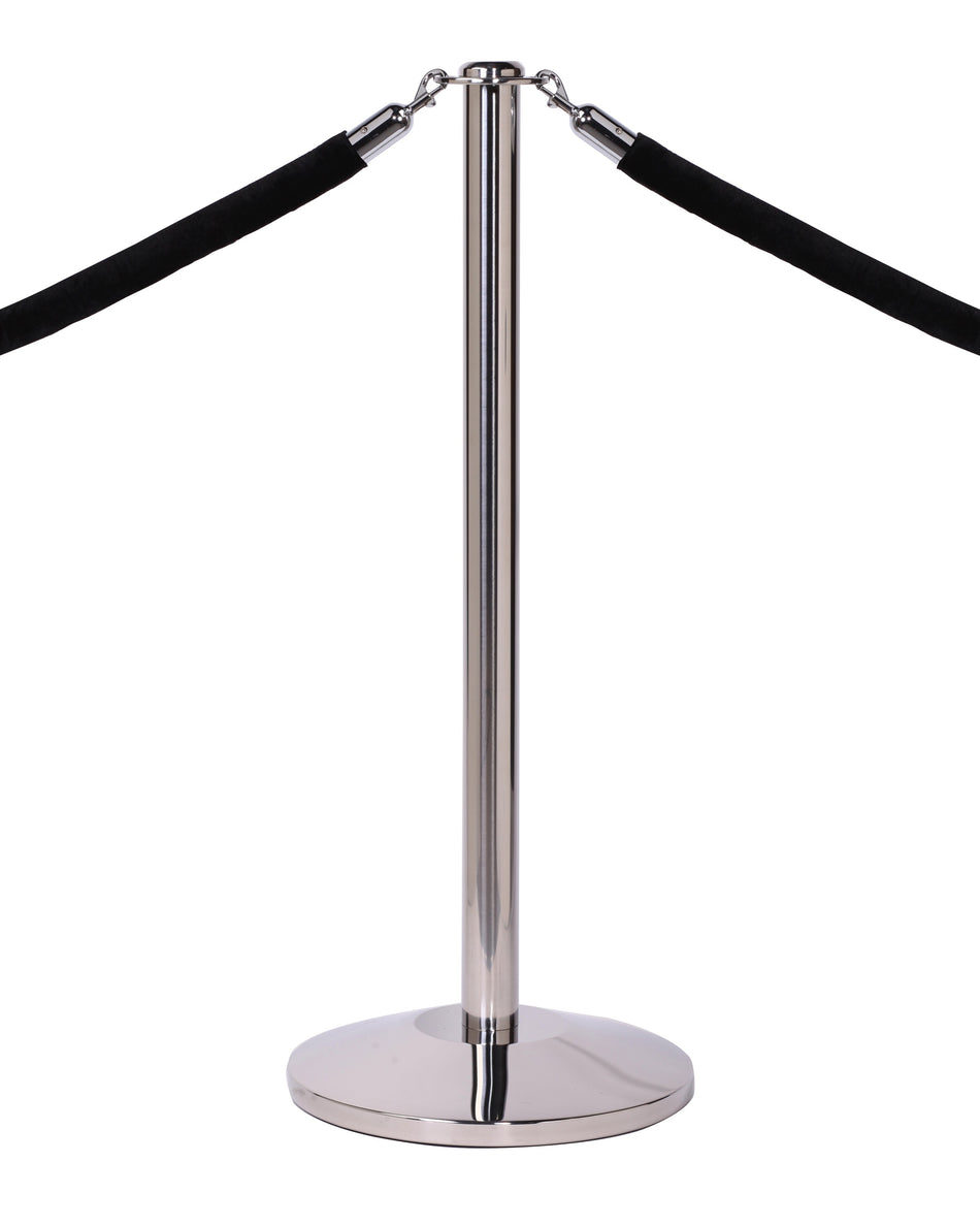 Flexibarrier Pfosten & Seilabsperrung -Flacher Kopf-