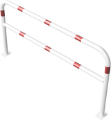 Schutzbügel aus Stahlrohr Ø 60 mm, mit Querstrebe