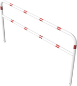 Schutzbügel aus Stahlrohr Ø 60 mm, mit Querstrebe
