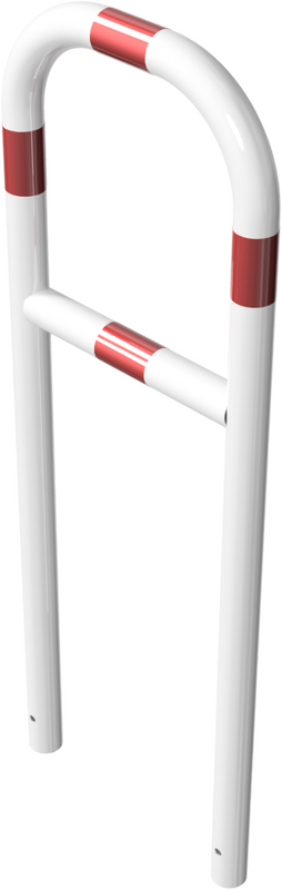 Schutzbügel aus Stahlrohr Ø 60 mm, mit Querstrebe