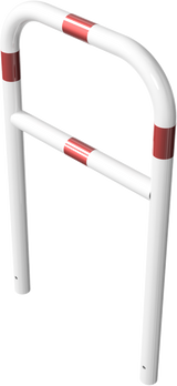 Schutzbügel aus Stahlrohr Ø 60 mm, mit Querstrebe
