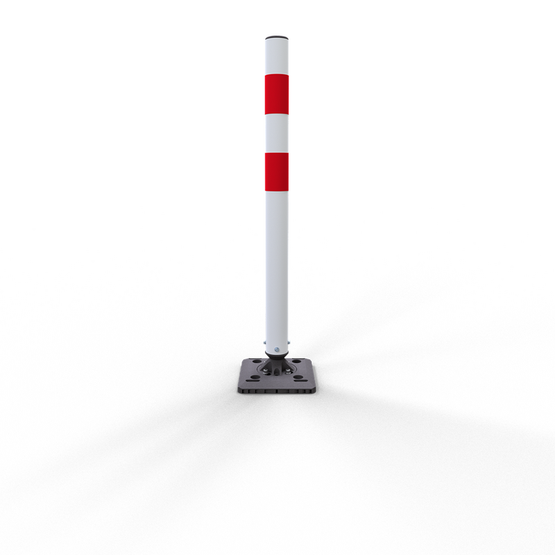 Flexible -KICKBACK©- Verkehrsbarriere