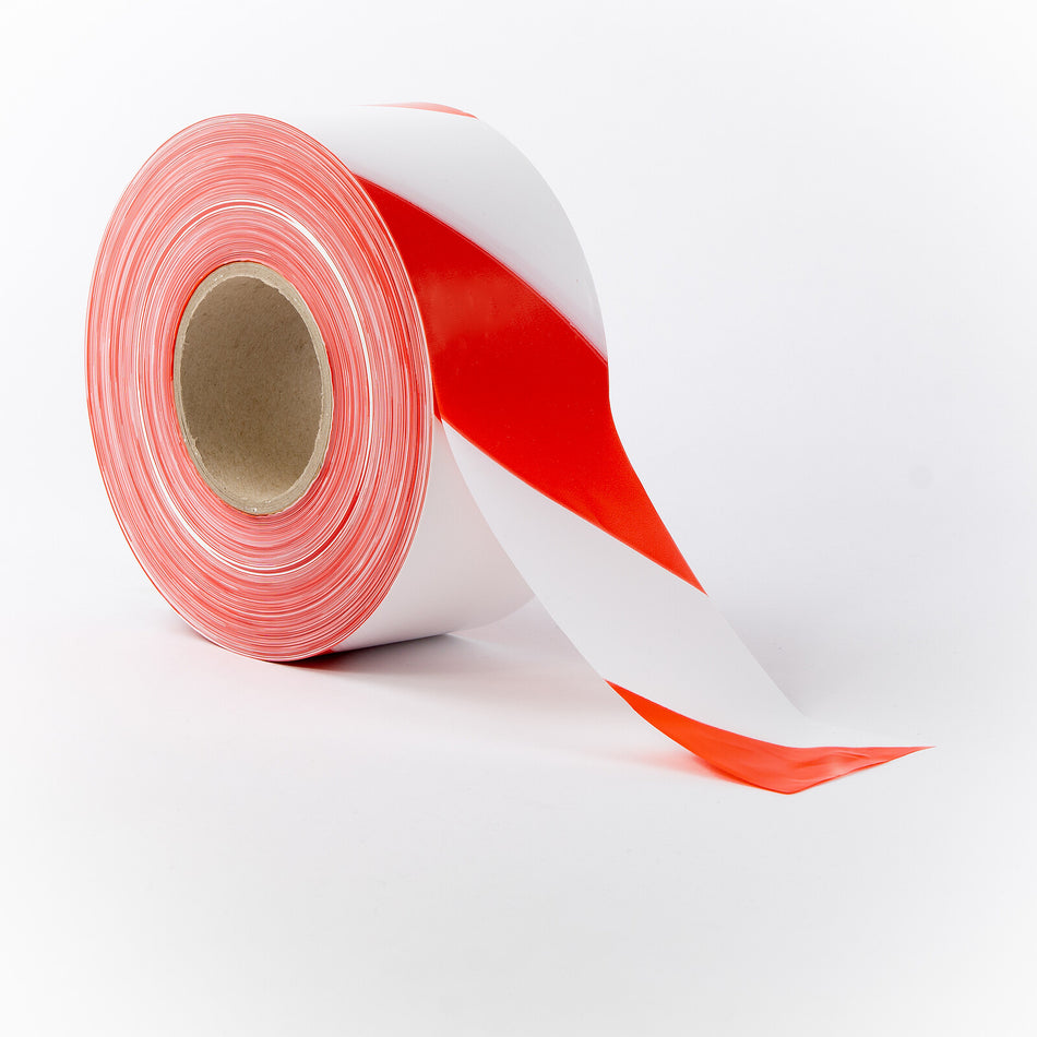 Absperrband – Premium „Güte“ – 500m x 80mm – Rot/Weiß