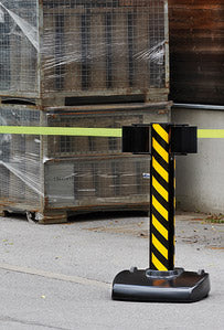 Beltrac Gurtpfosten -Storetrac Double- (2x22m einziehbarer Gurt)