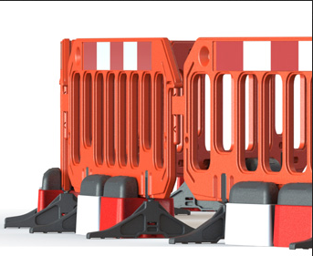 Zusätzliches Gewicht für Kunststoffschutzbarriere -Stop-