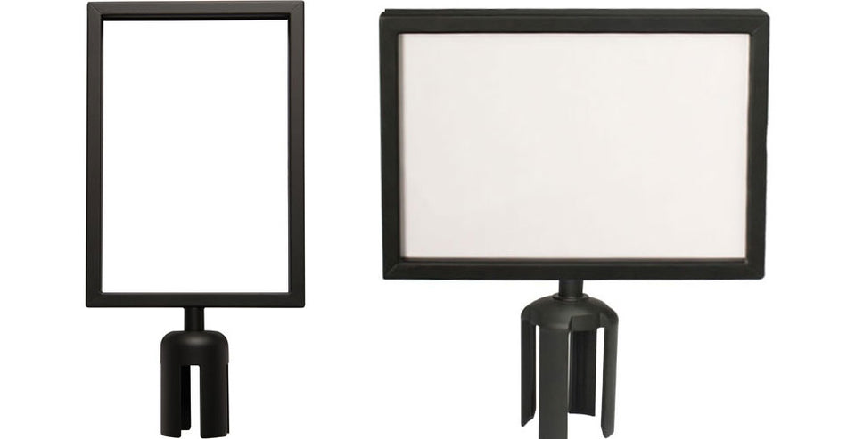 Schildhalter für Pfosten- und Kettenbarriere