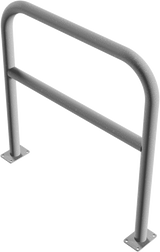 Schutzbügel aus Stahlrohr Ø 60 mm, mit Querstrebe