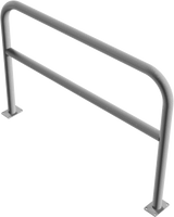 Schutzbügel aus Stahlrohr Ø 60 mm, mit Querstrebe