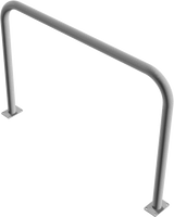Schutzbügel aus Stahlrohr Ø 60 mm, ohne Querstange