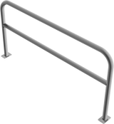 Schutzbügel aus Stahlrohr Ø 60 mm, mit Querstrebe