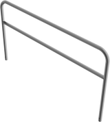 Schutzbügel aus Stahlrohr Ø 60 mm, mit Querstrebe
