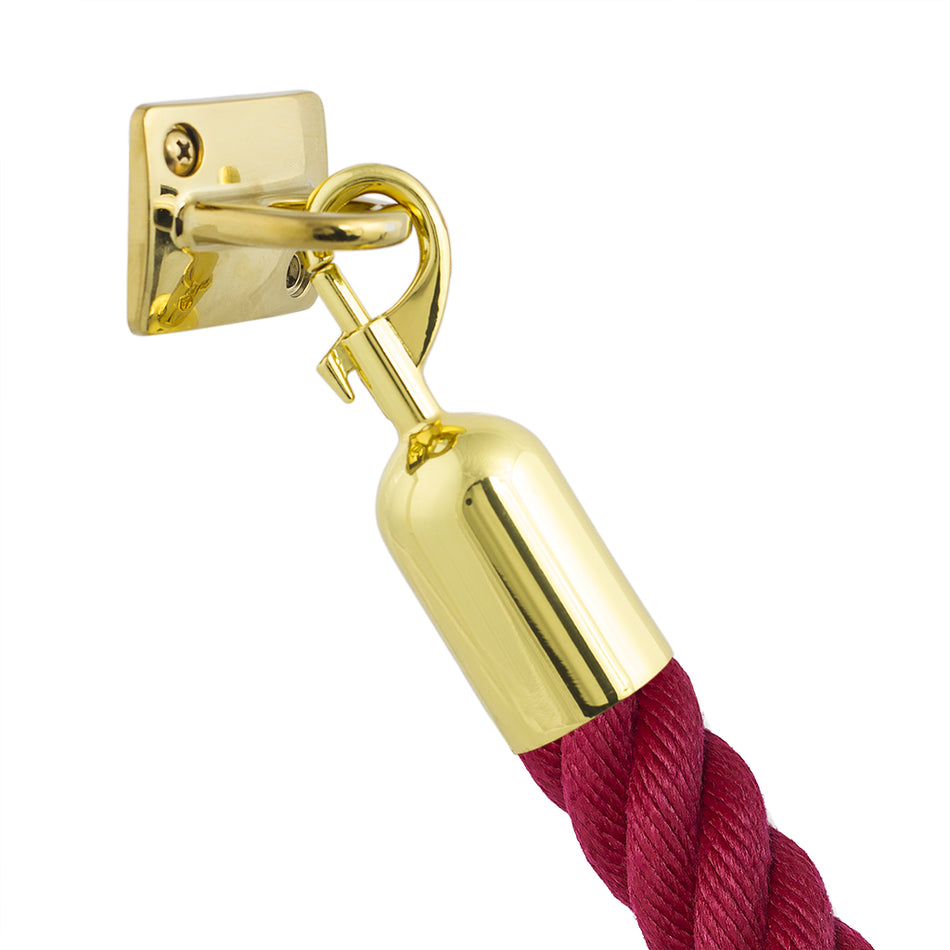 Wandplatten für Absperrseile mit Schnappverschluss