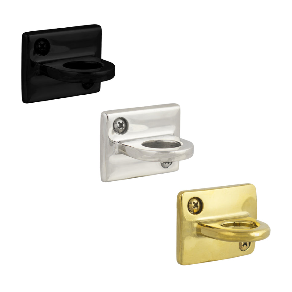 Wandplatten für Absperrseile mit Schnappverschluss