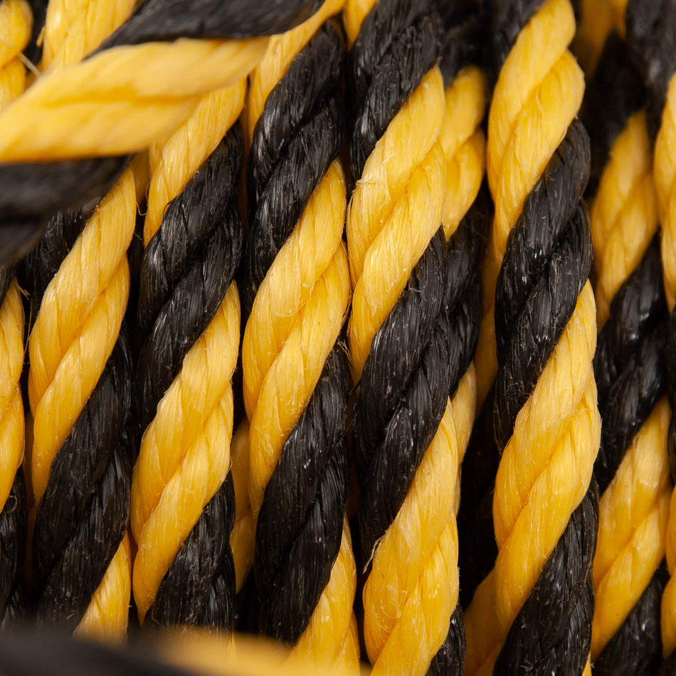 Warnseil – Ø10mm x 25m, Gelb/Schwarz